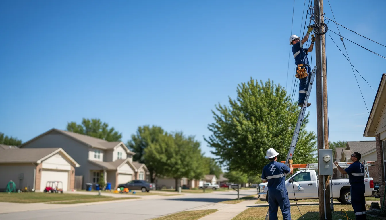 Residential electrician providing installation services in West Columbia, WV